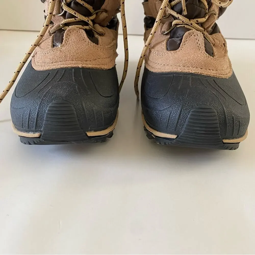 Kamik Snowvalley Waterproof Thinsulate Lined Snow Boots Size 6 Mid Calf Lace Up